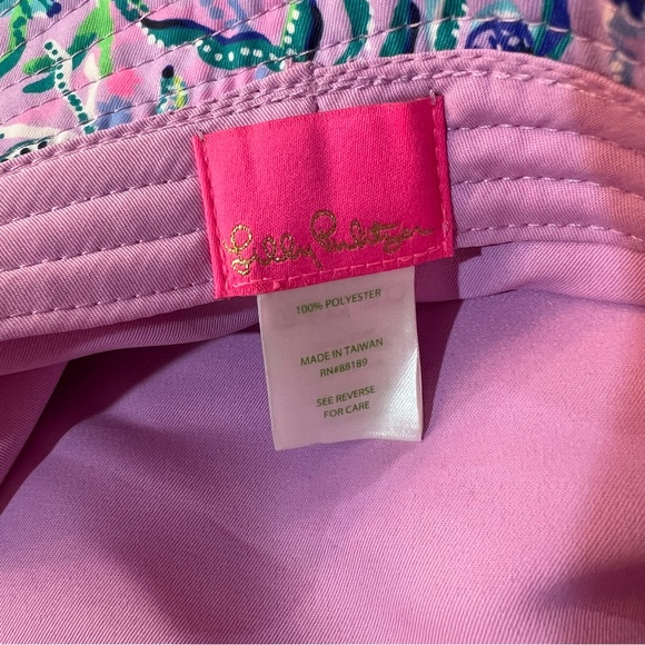 Lilly Pulitzer Bucket Hat in Lilac Freesia color. EUC - Picture 5 of 5